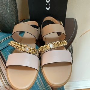 Coach Heather Sandal Seashell/Taupe